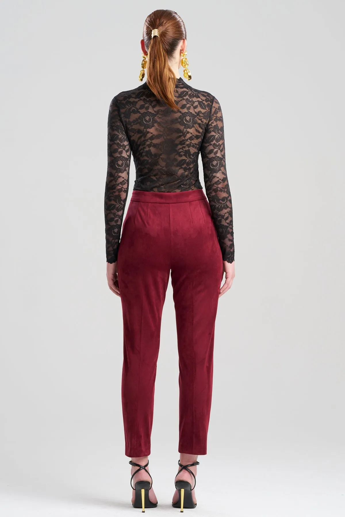 Vegan Luxe Suede Side Zip Ankle Pants sold by Natori product image thumbnail 3