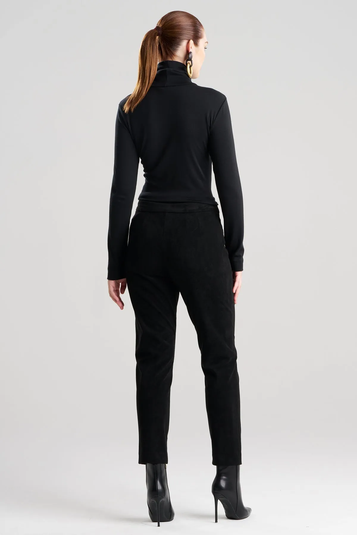 Vegan Luxe Suede Side Zip Ankle Pants sold by Natori product image thumbnail 2