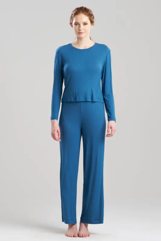 Skye Rib Ease Long Sleeve Top sold by Natori