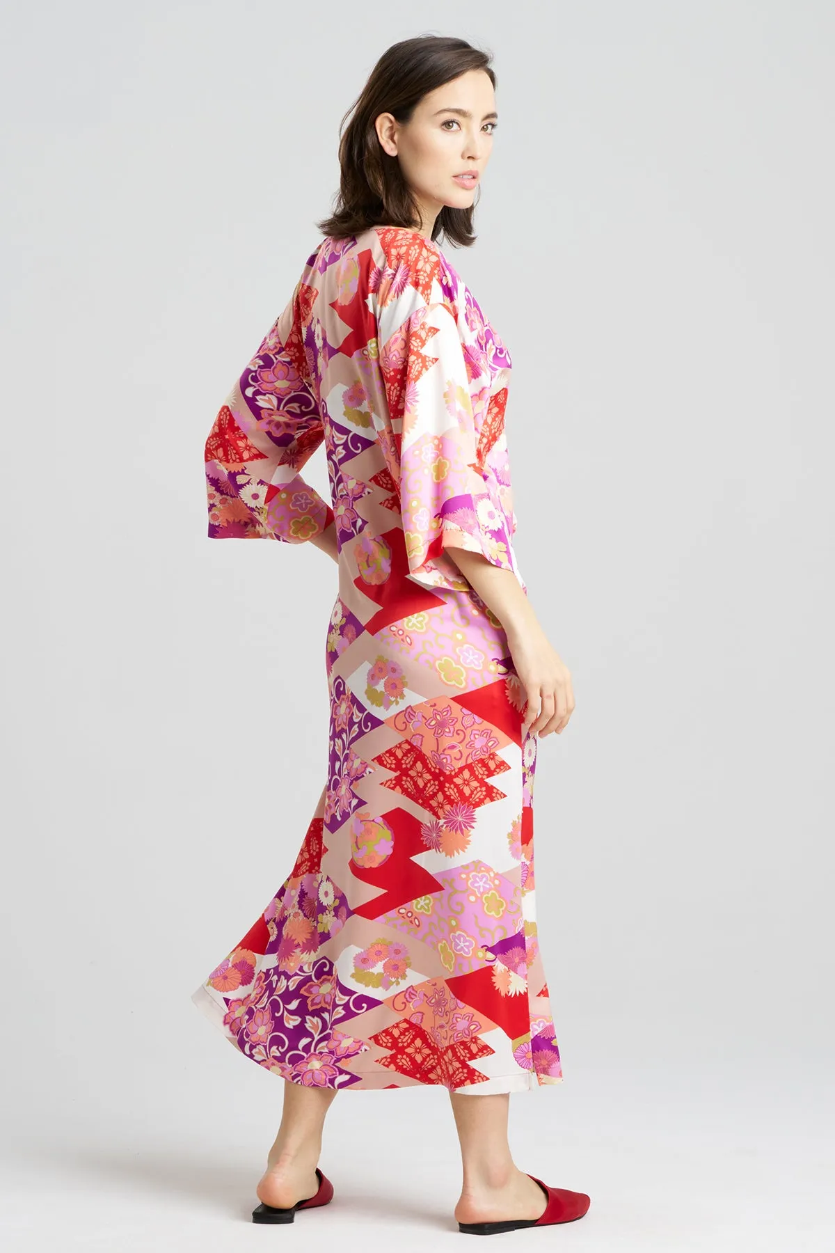 Deco Satin Mandarin Caftan sold by Natori product image thumbnail 2