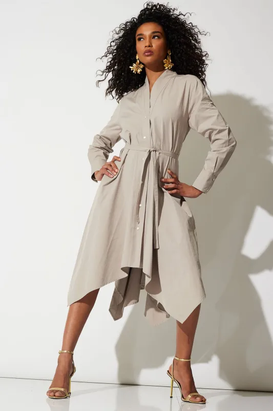 Tech Cotton Taffeta Handkerchief Dress sold by Natori