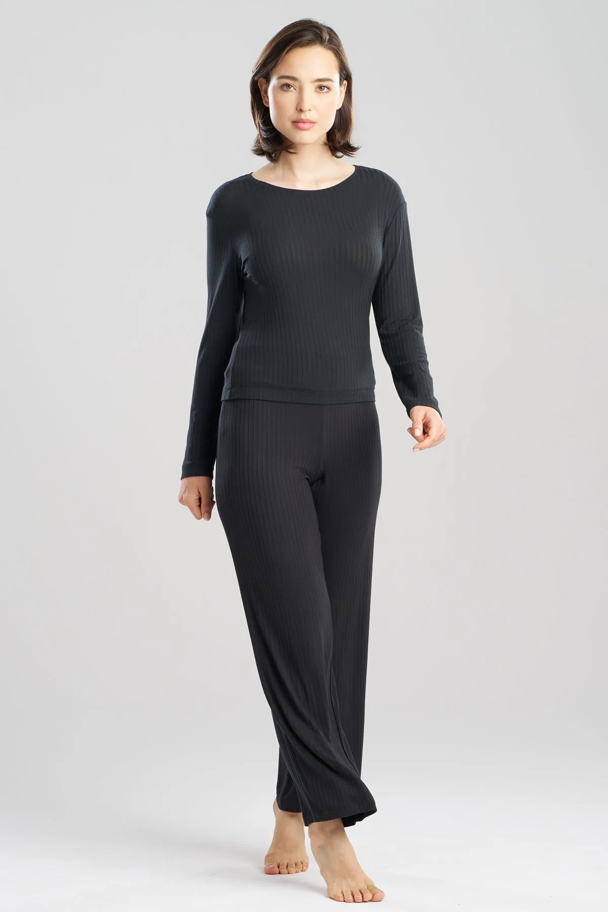 Skye Rib Ease Long Sleeve Top sold by Natori