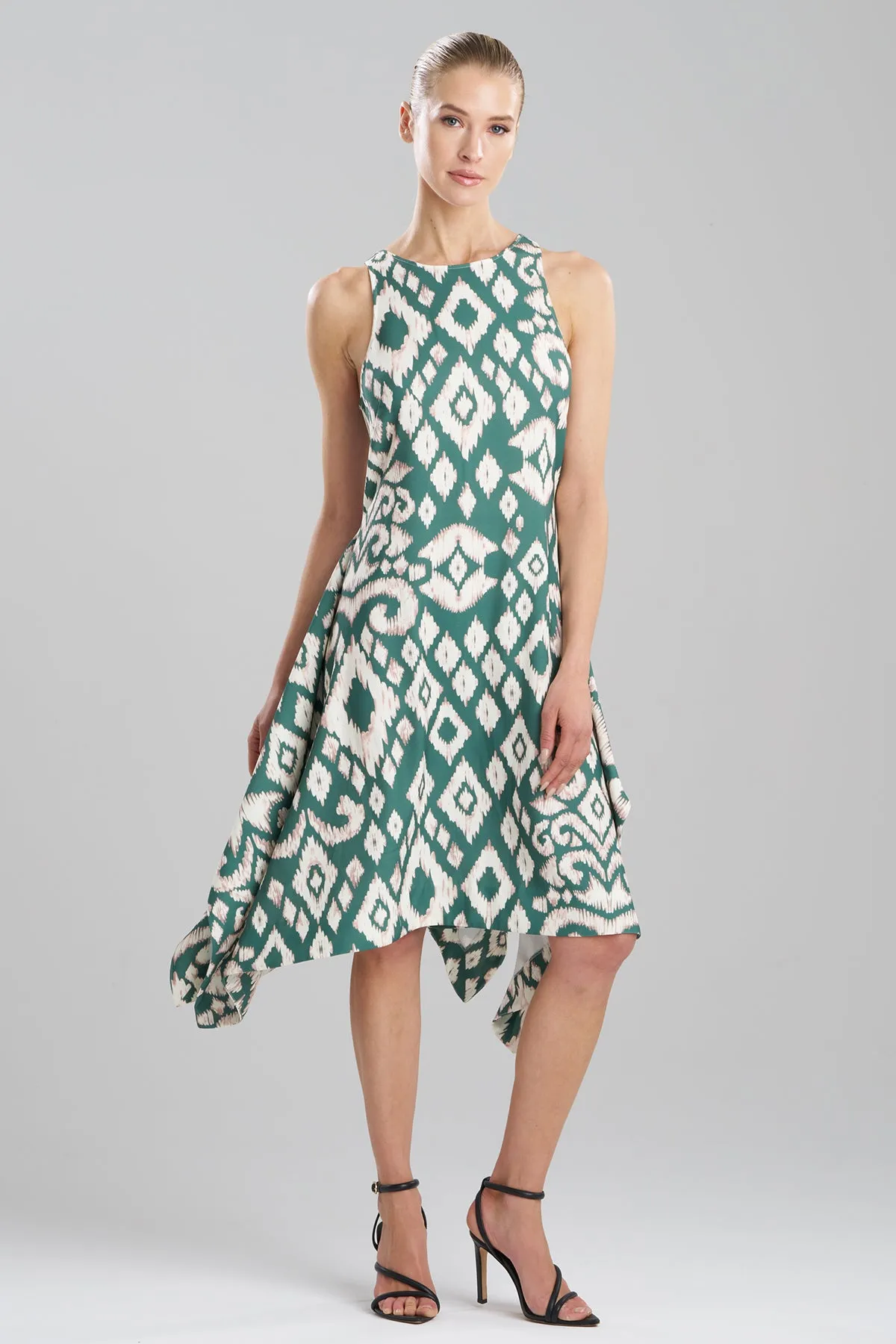 Ginza Woven Crepe Handkerchief Dress sold by Natori