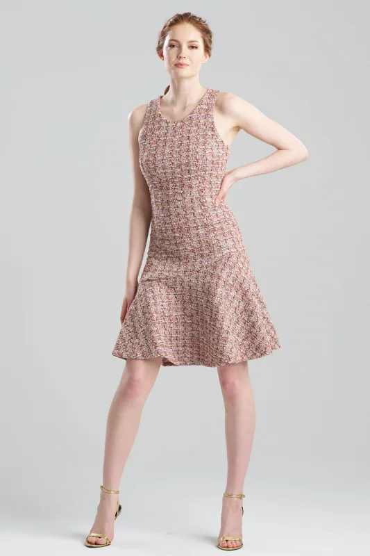 Tweed Sleeveless Flounce Dress sold by Natori