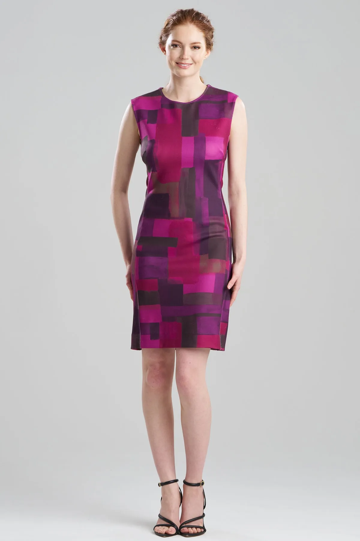 Color Block Knit Crepe Sheath Dress sold by Natori product image thumbnail 2