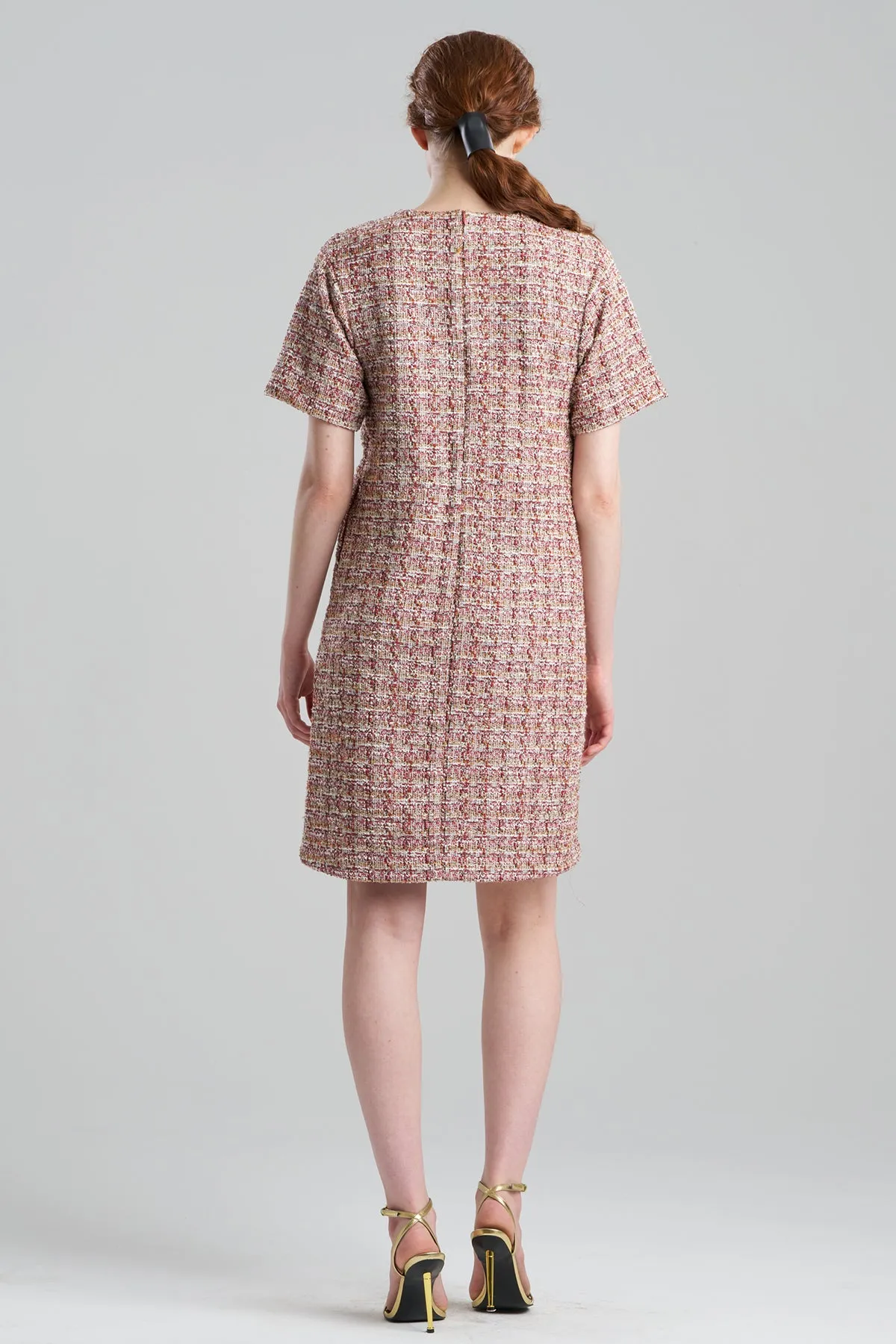 Tweed Short Sleeve Shift Dress sold by Natori product image thumbnail 2