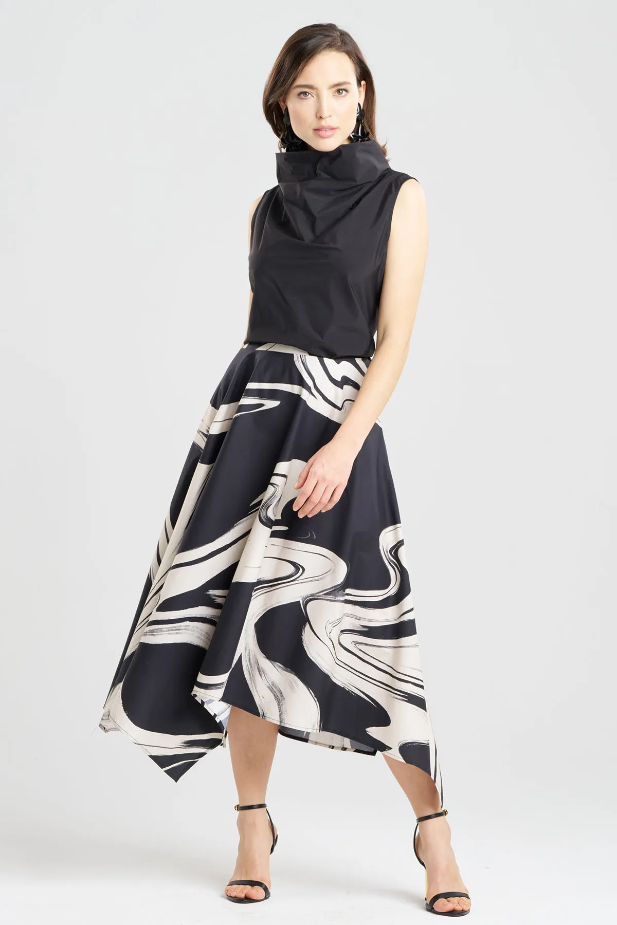 Kaze Cotton Origami Maxi Skirt sold by Natori product image thumbnail 2