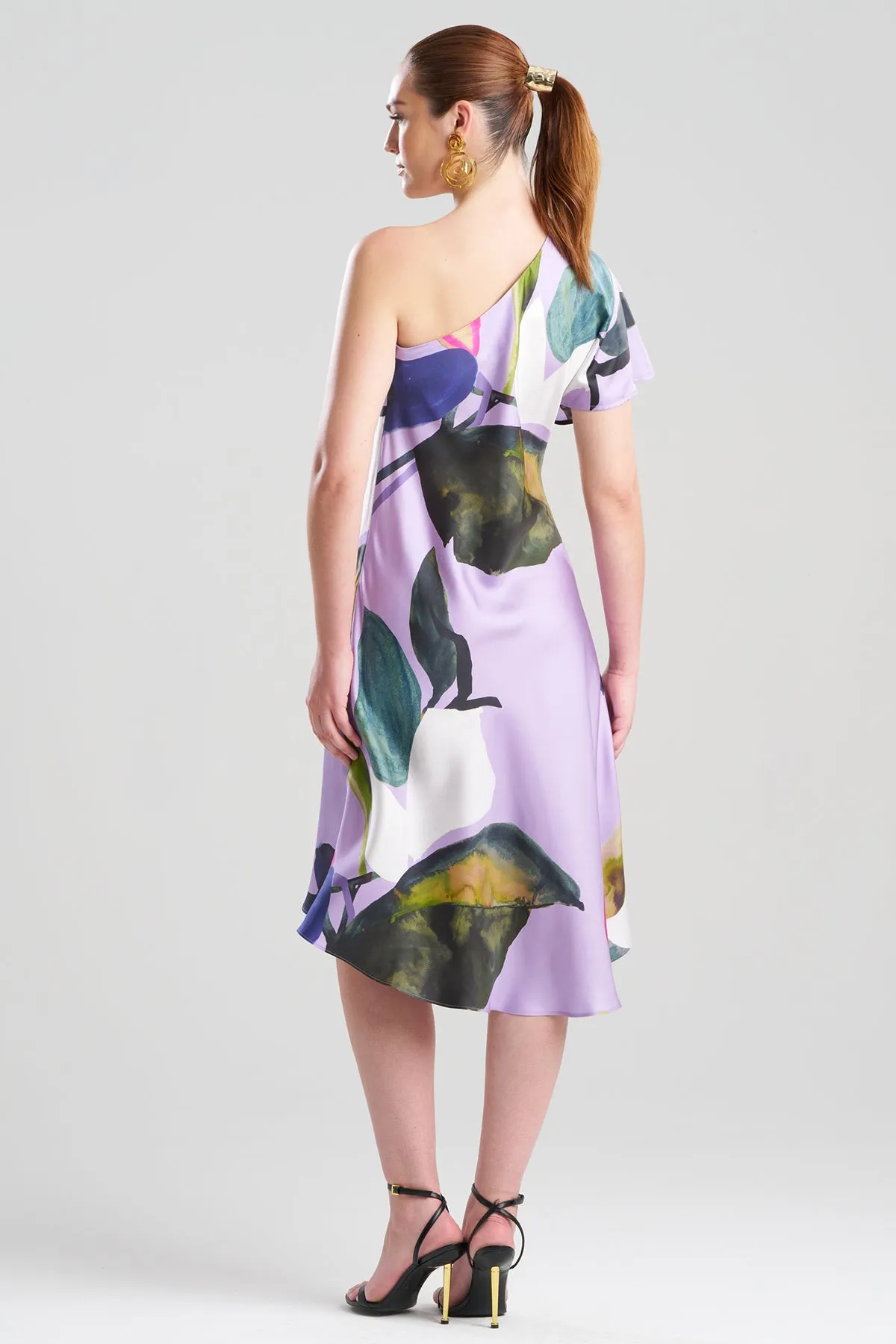 Yoru Silk Twill One Shoulder Dress sold by Natori product image thumbnail 3