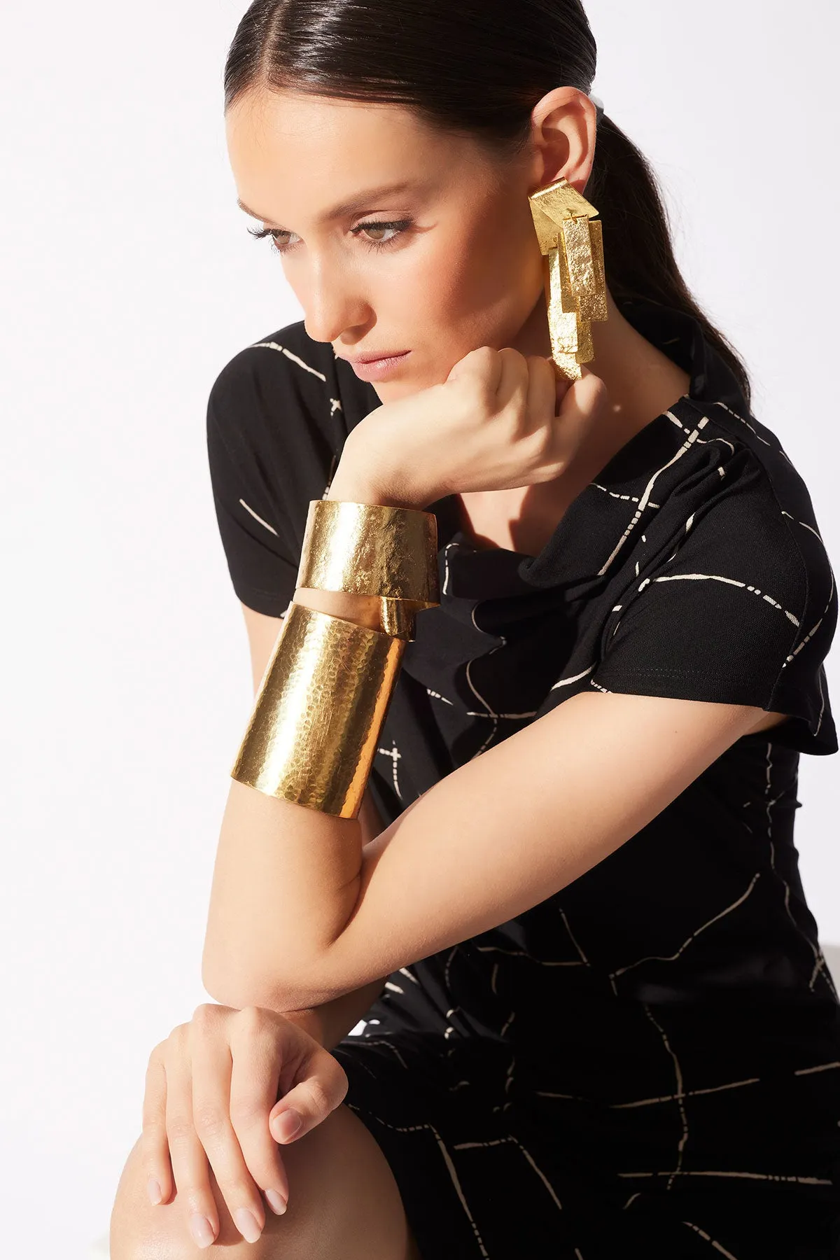 Zia Crepe Knit Asymmetric Drape Dress sold by Natori product image thumbnail 5