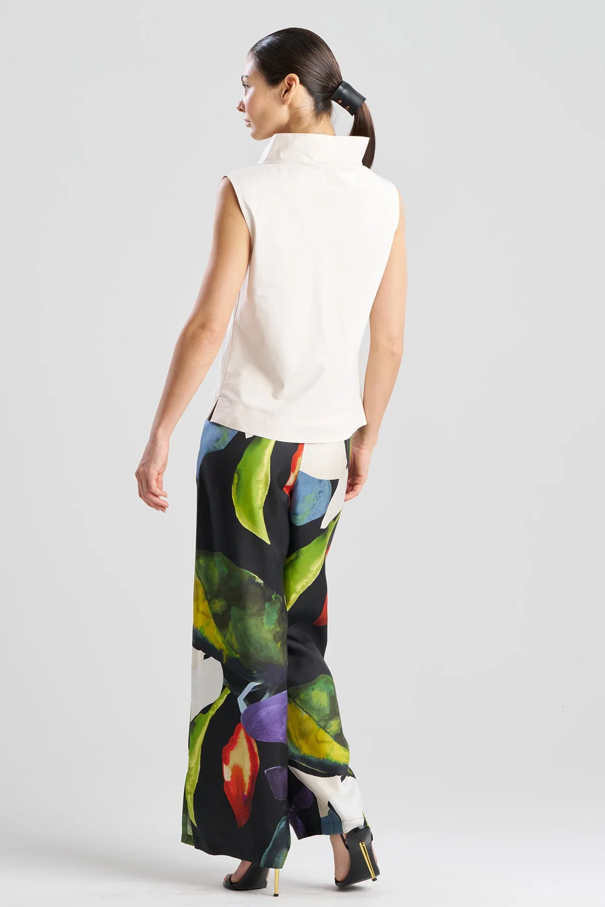 Tech Cotton Taffeta Funnel Neck Top sold by Natori product image thumbnail 2