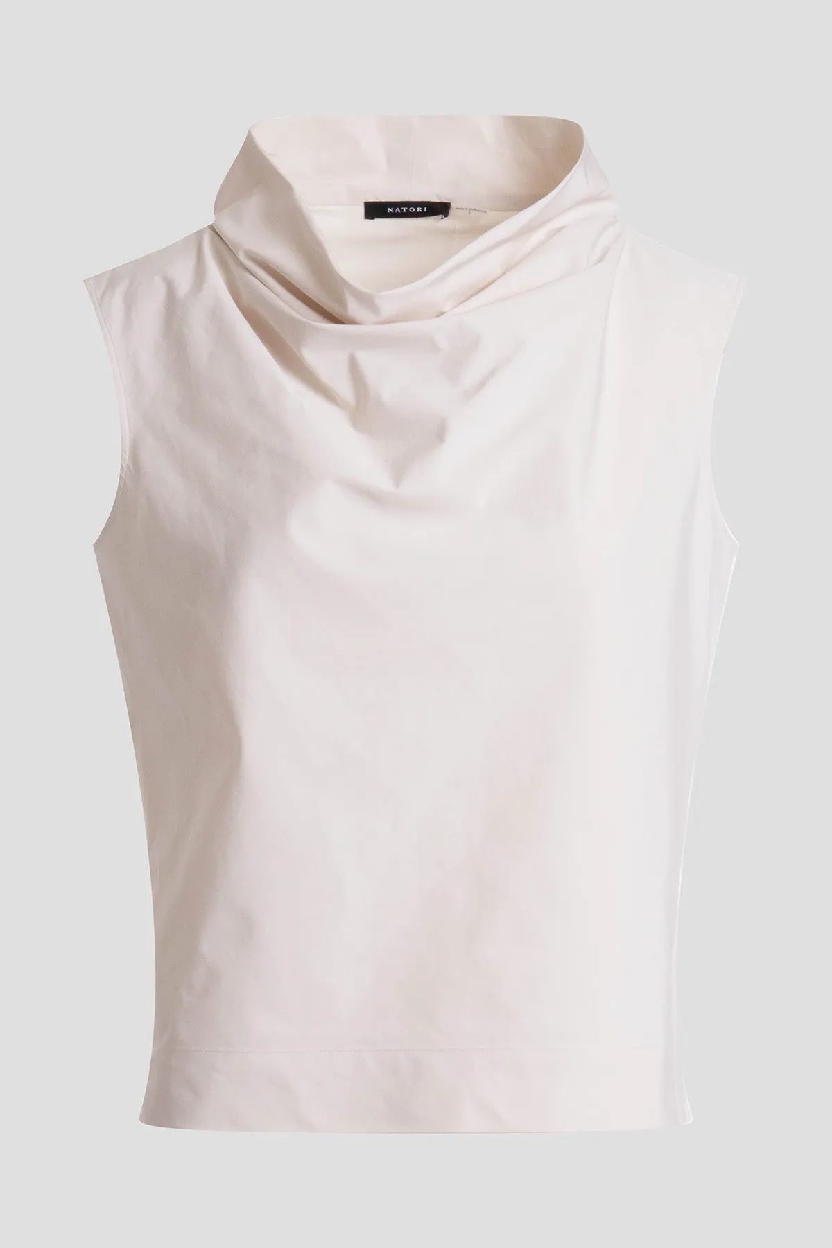 Tech Cotton Taffeta Funnel Neck Top sold by Natori product image thumbnail 3