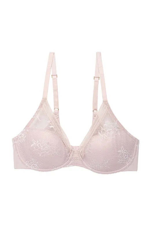 Love Lace Back Smoothing Plunge T-Shirt Bra sold by Natori