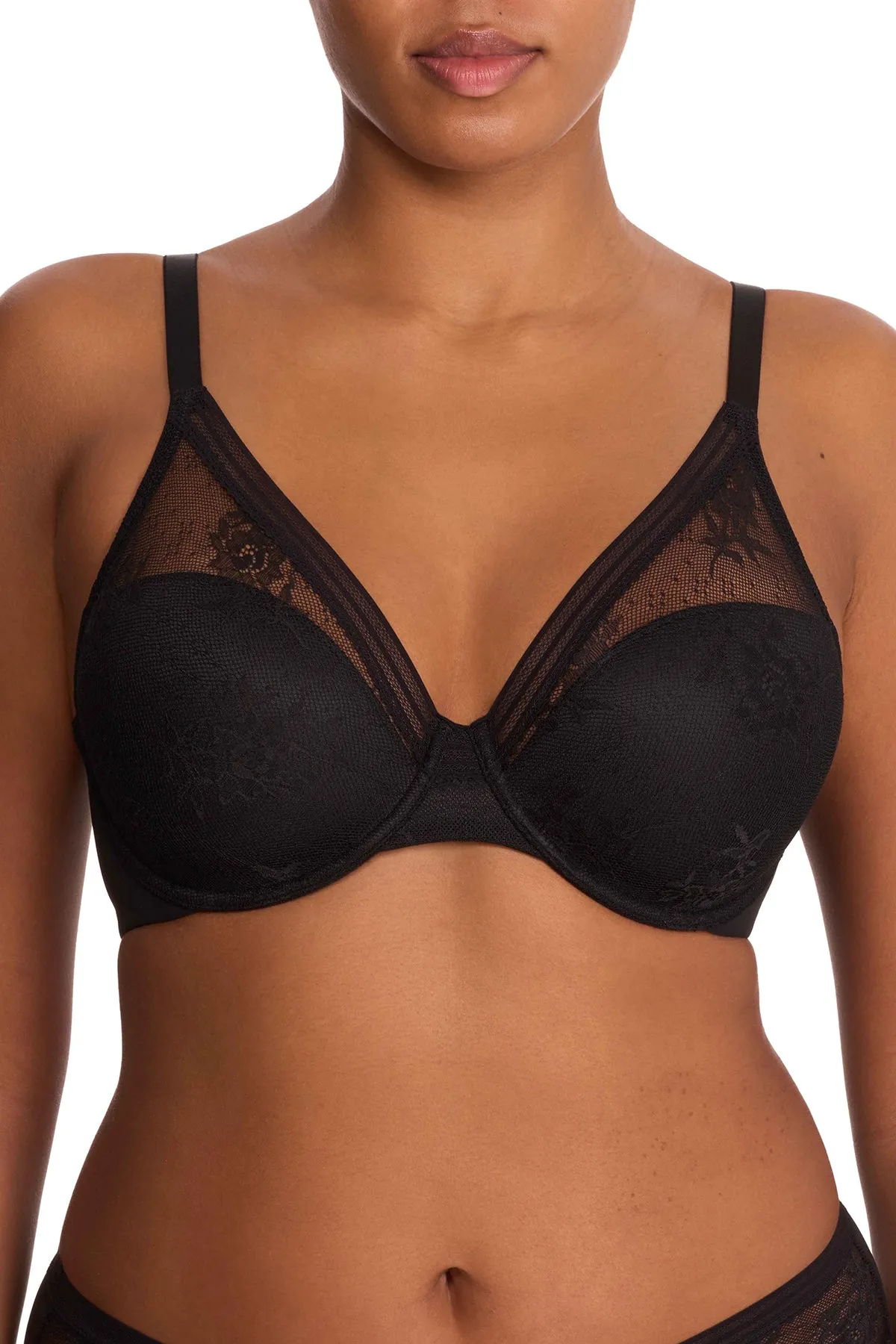 Love Lace Back Smoothing Plunge T-Shirt Bra sold by Natori product image thumbnail 2