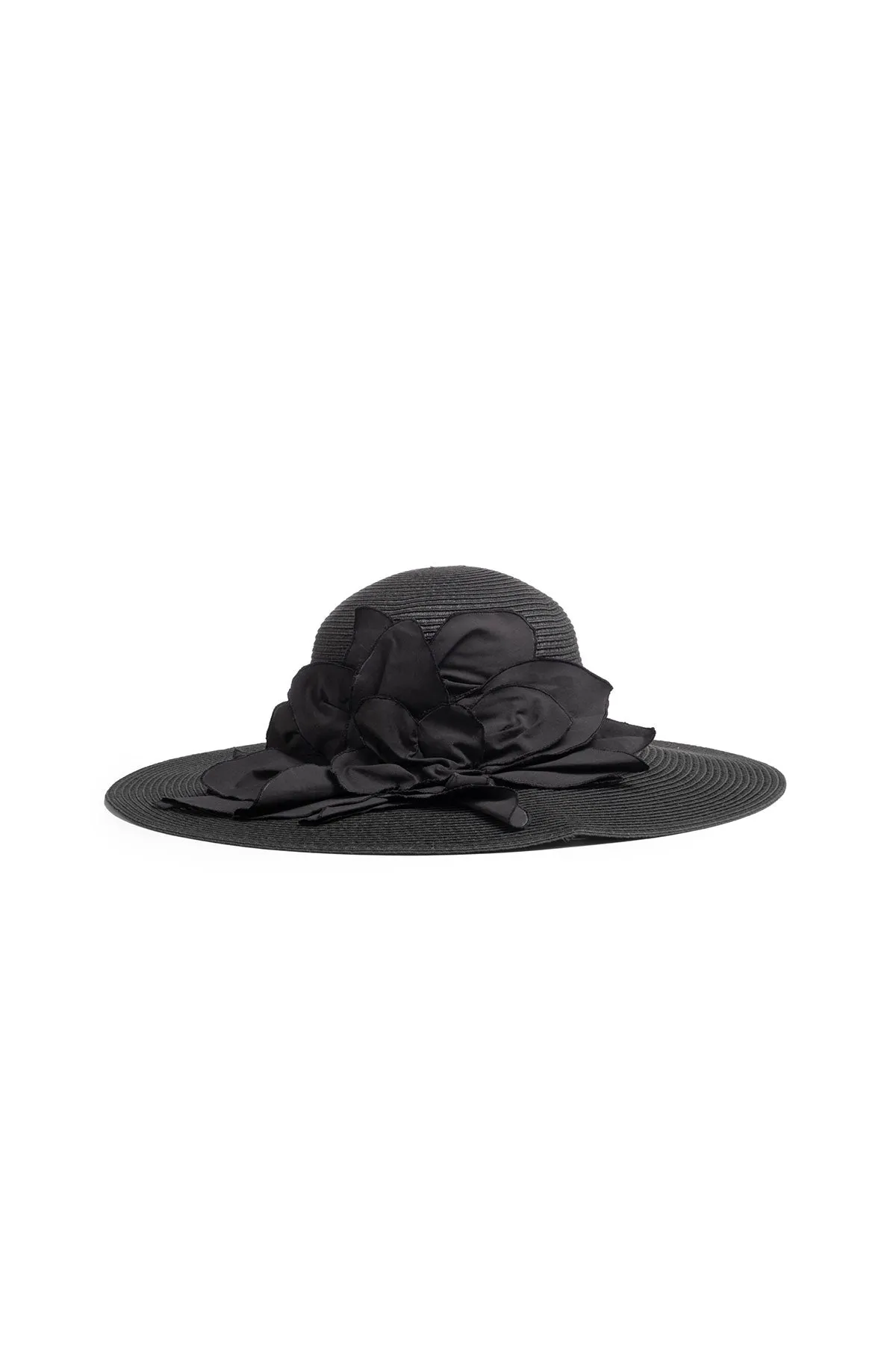 Techno Poplin Cut-Out 3D Applique Straw Hat sold by Natori