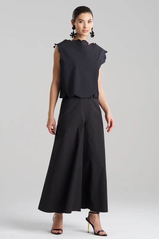 Tech Cotton Taffeta Embroidered Square Top sold by Natori