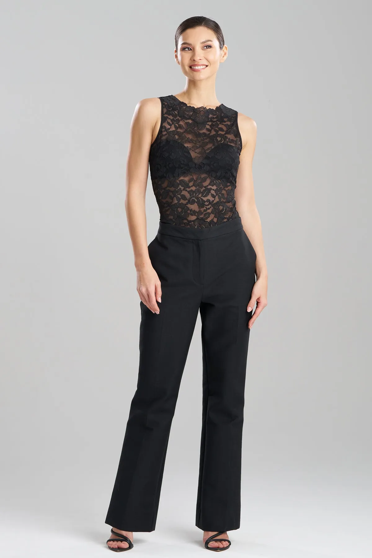 Canvas Cotton Trousers sold by Natori