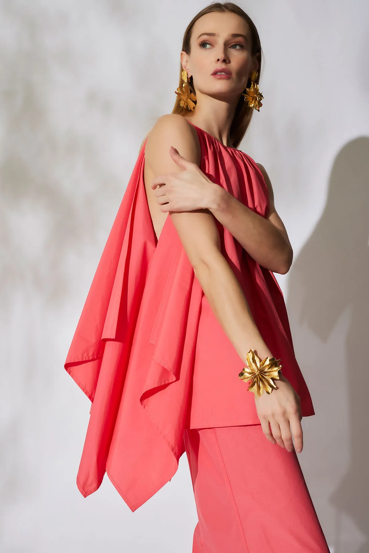 Techno Poplin Handkerchief Top sold by Natori