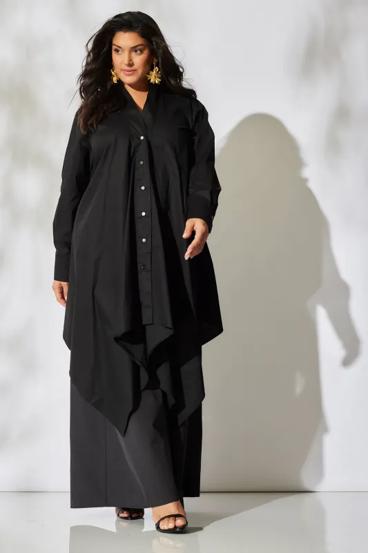 Cotton Poplin Handkerchief Tunic sold by Natori