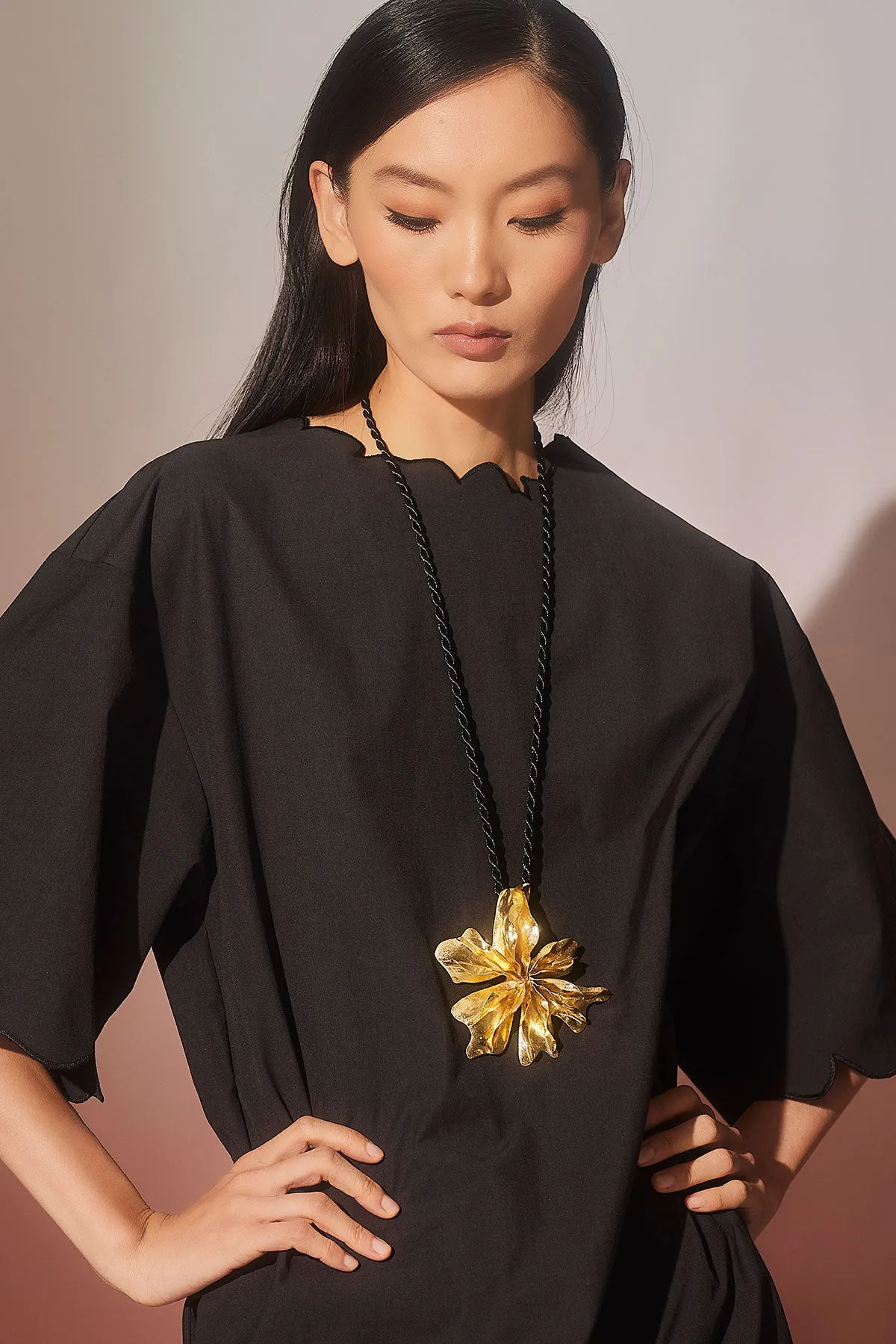 Tech Cotton Taffeta Embroidered T-Shirt Dress sold by Natori product image thumbnail 4