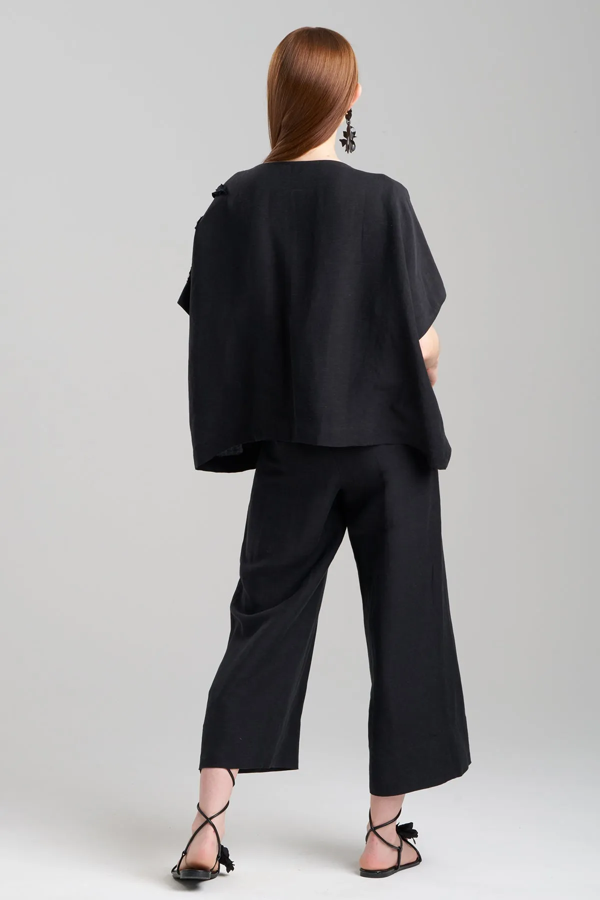 Light Weight Linen Embroidered Caftan Top sold by Natori product image thumbnail 2