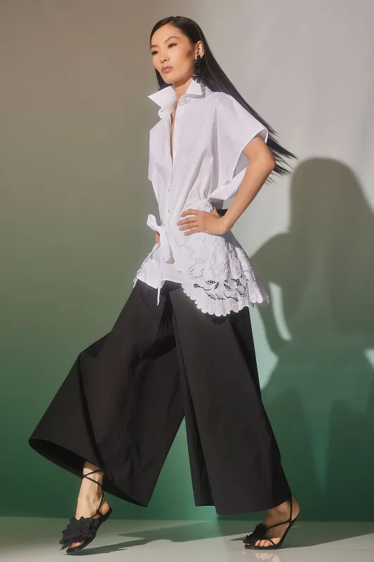 Kumo Embroidery Applique Kimono Wrap Shirt sold by Natori