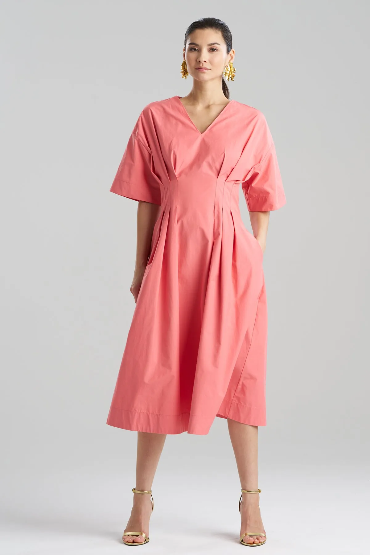 Tech Cotton Taffeta V-Neck Dress sold by Natori product image thumbnail 2