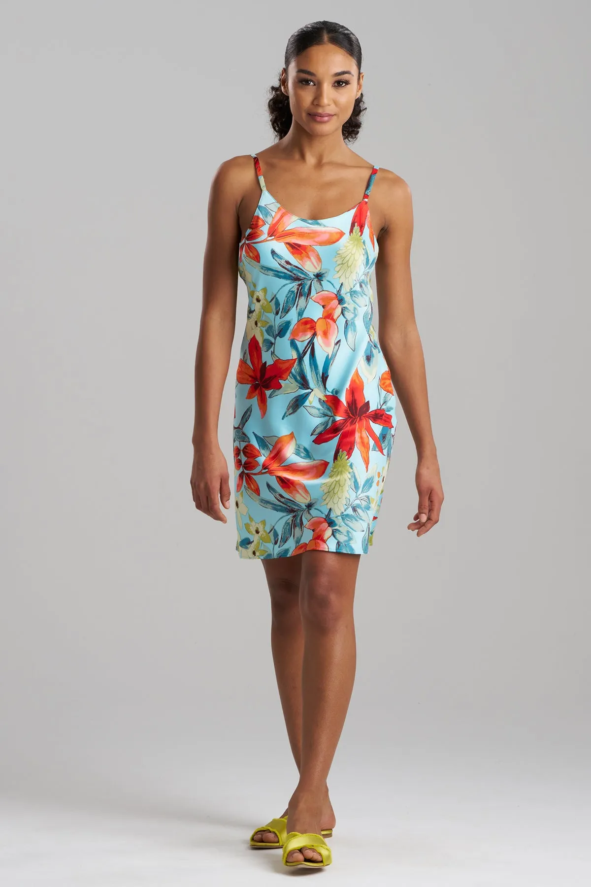 Tropical Breeze Satin Chemise sold by Natori