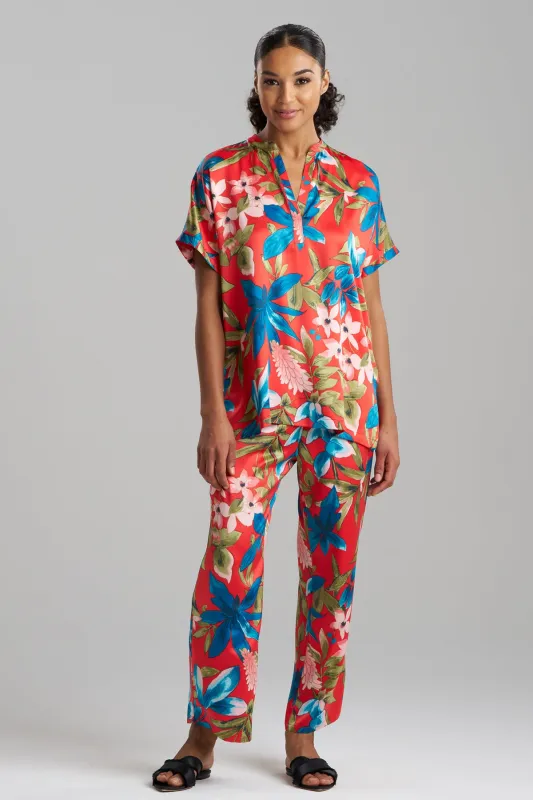 Tropical Breeze Satin Short Sleeve PJ sold by Natori