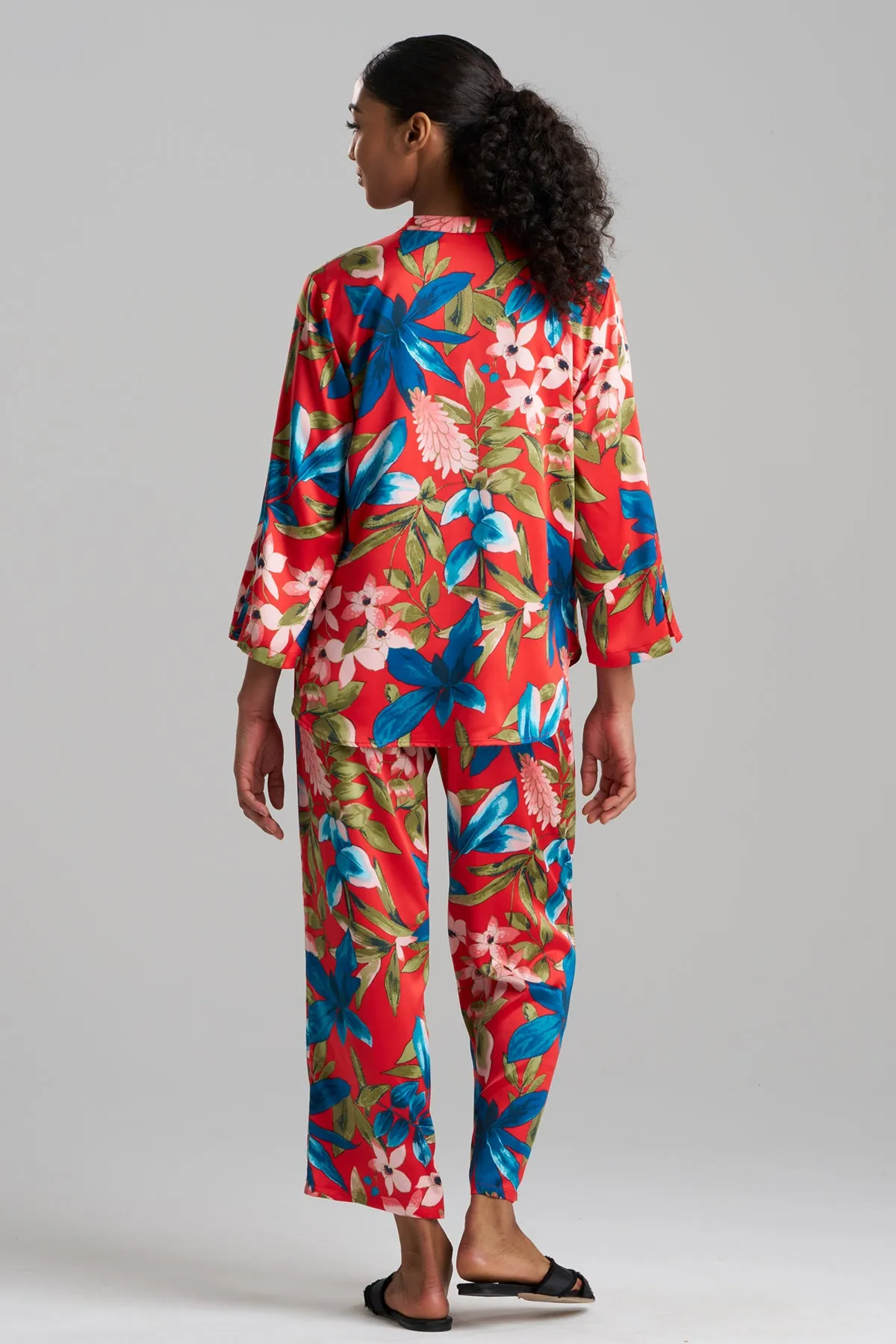 Tropical Breeze Satin Long Sleeve PJ sold by Natori product image thumbnail 2