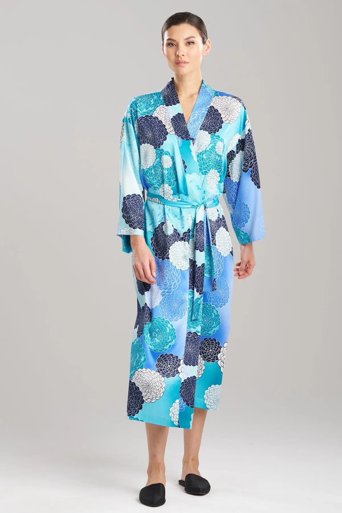 Botanic Melody Satin Robe sold by Natori