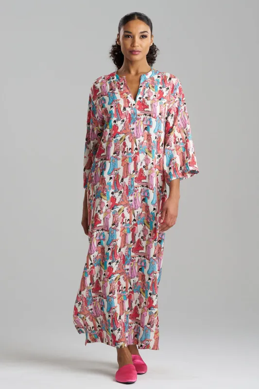 Promenade Challis Caftan sold by Natori