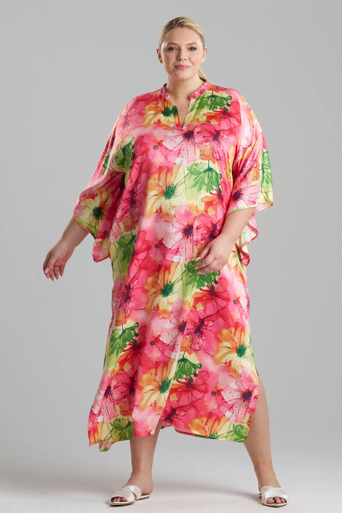 Radiance Satin Mandarin Caftan sold by Natori product image thumbnail 3