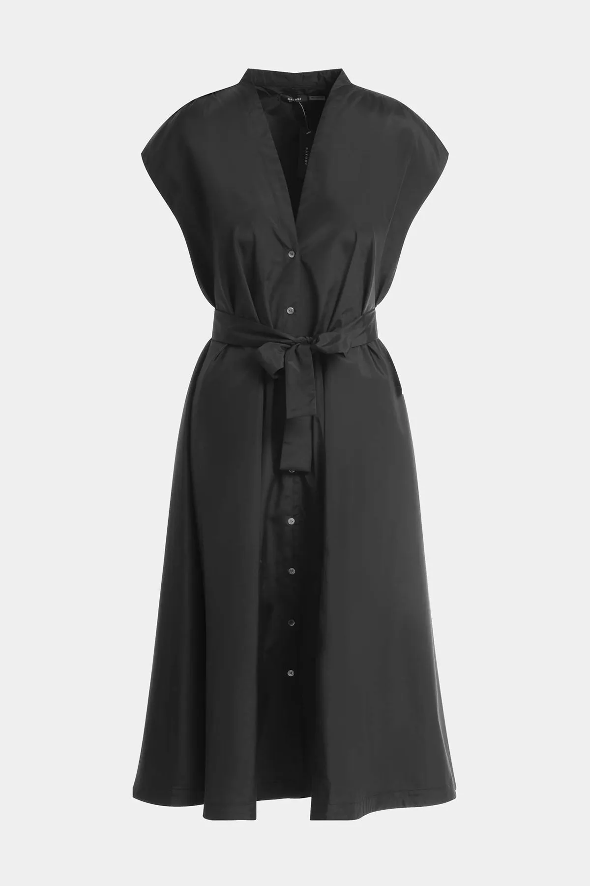 Techno Poplin Tie Front Dress sold by Natori product image thumbnail 3