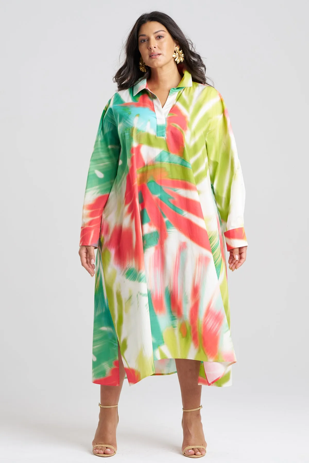 Usami Cotton Oversized Shirtdress sold by Natori product image thumbnail 4