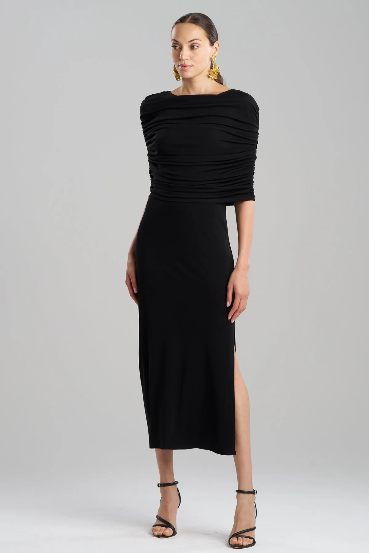 Matte Jersey Rouched Shoulder Dress sold by Natori product image thumbnail 2