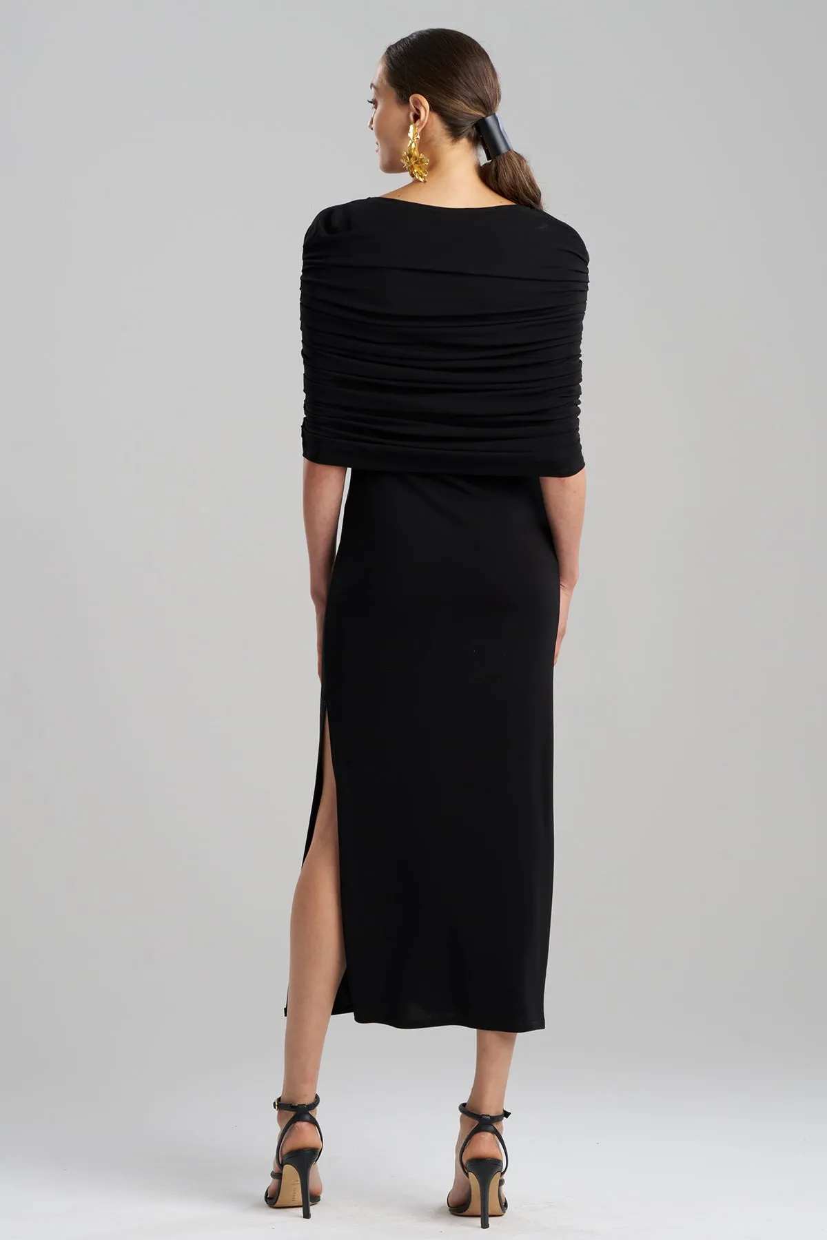 Matte Jersey Rouched Shoulder Dress sold by Natori product image thumbnail 3