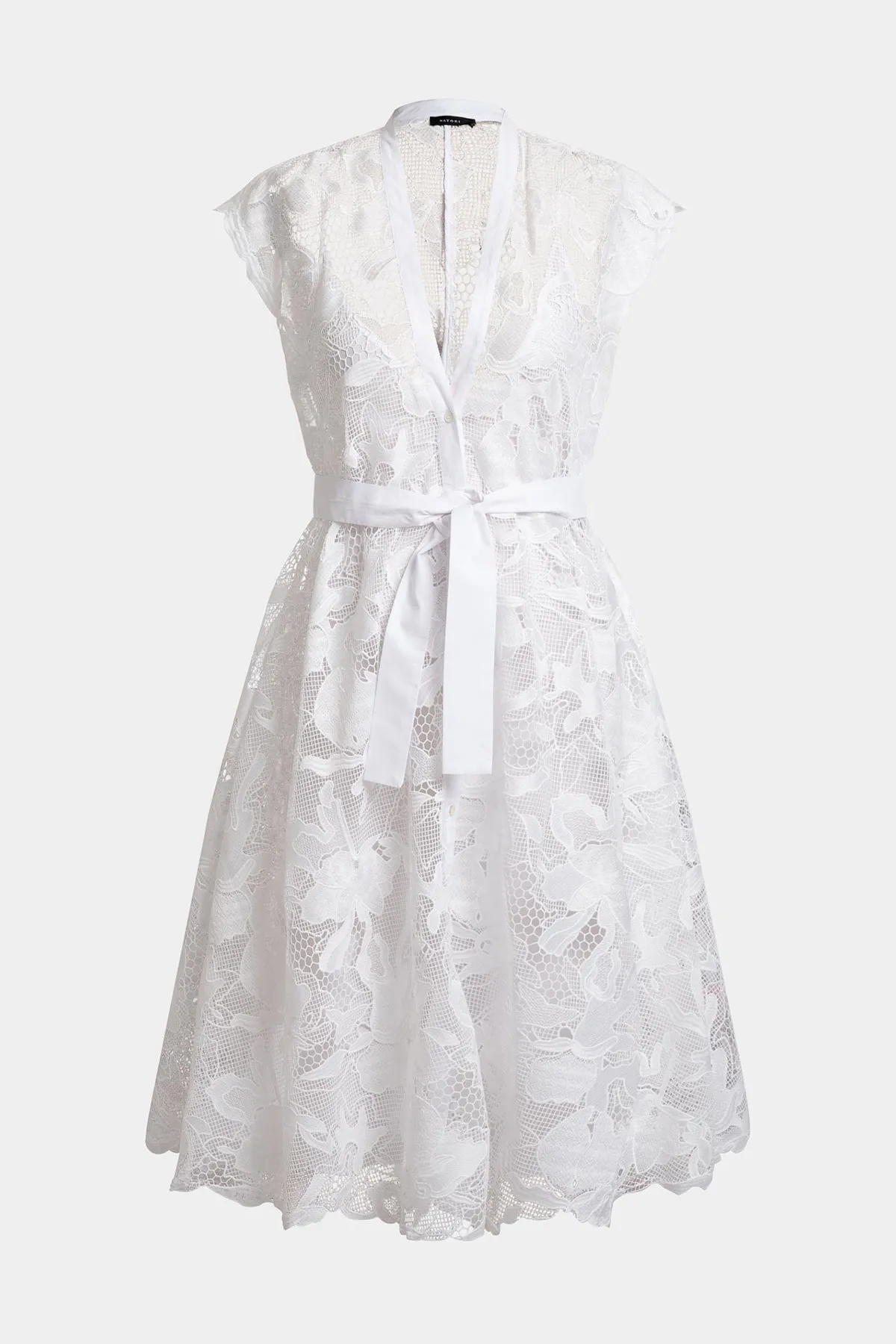 Nishi Lace Tie Front Dress sold by Natori product image thumbnail 4