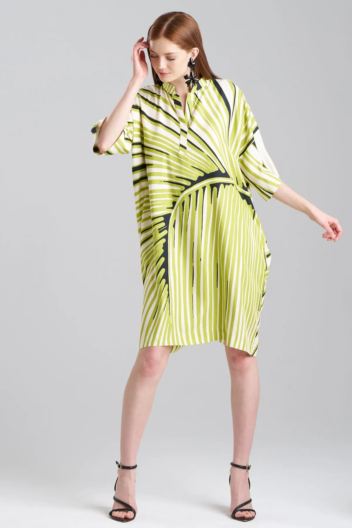 Yoshinoki Cotton Silk Caftan Dress sold by Natori product image thumbnail 2