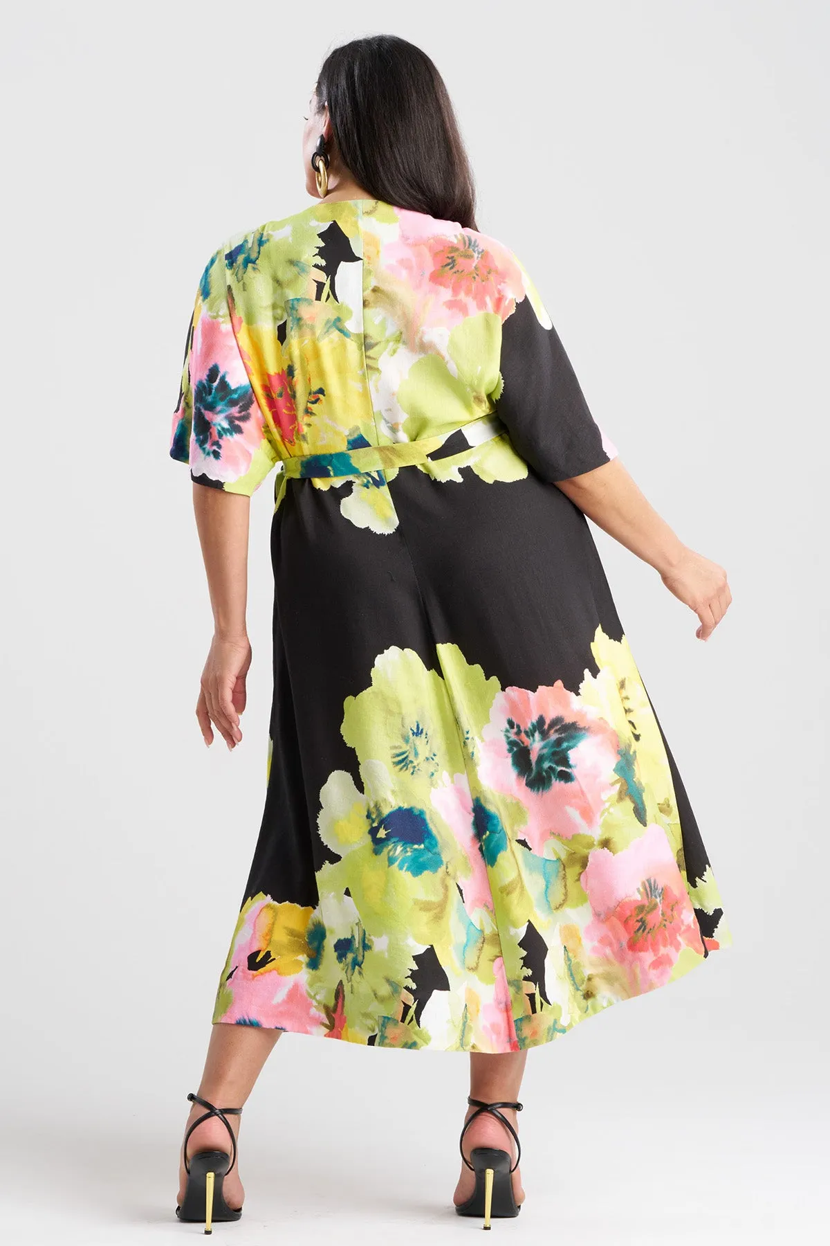 Ophelia Linen Kimono Wrap Dress sold by Natori product image thumbnail 5