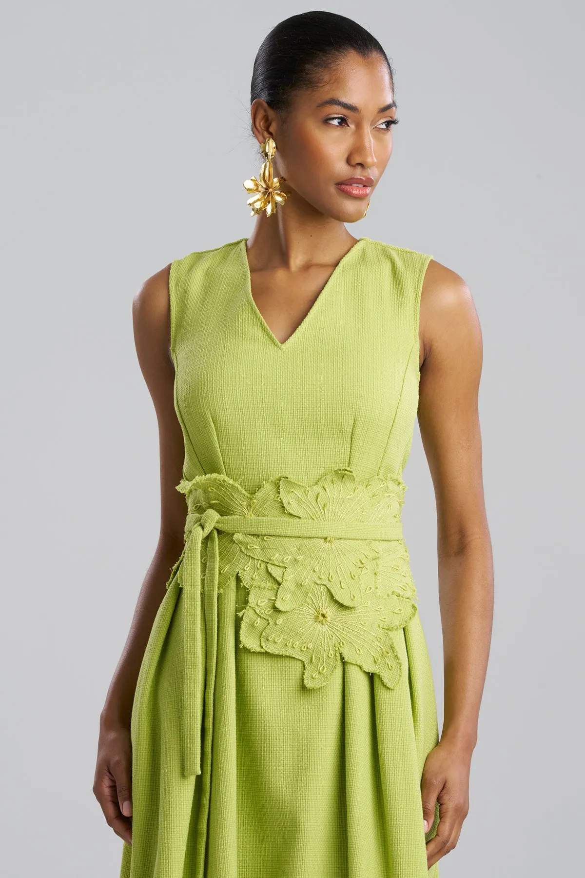 Basketweave Cotton Embroidered Obi Belt sold by Natori product image thumbnail 2