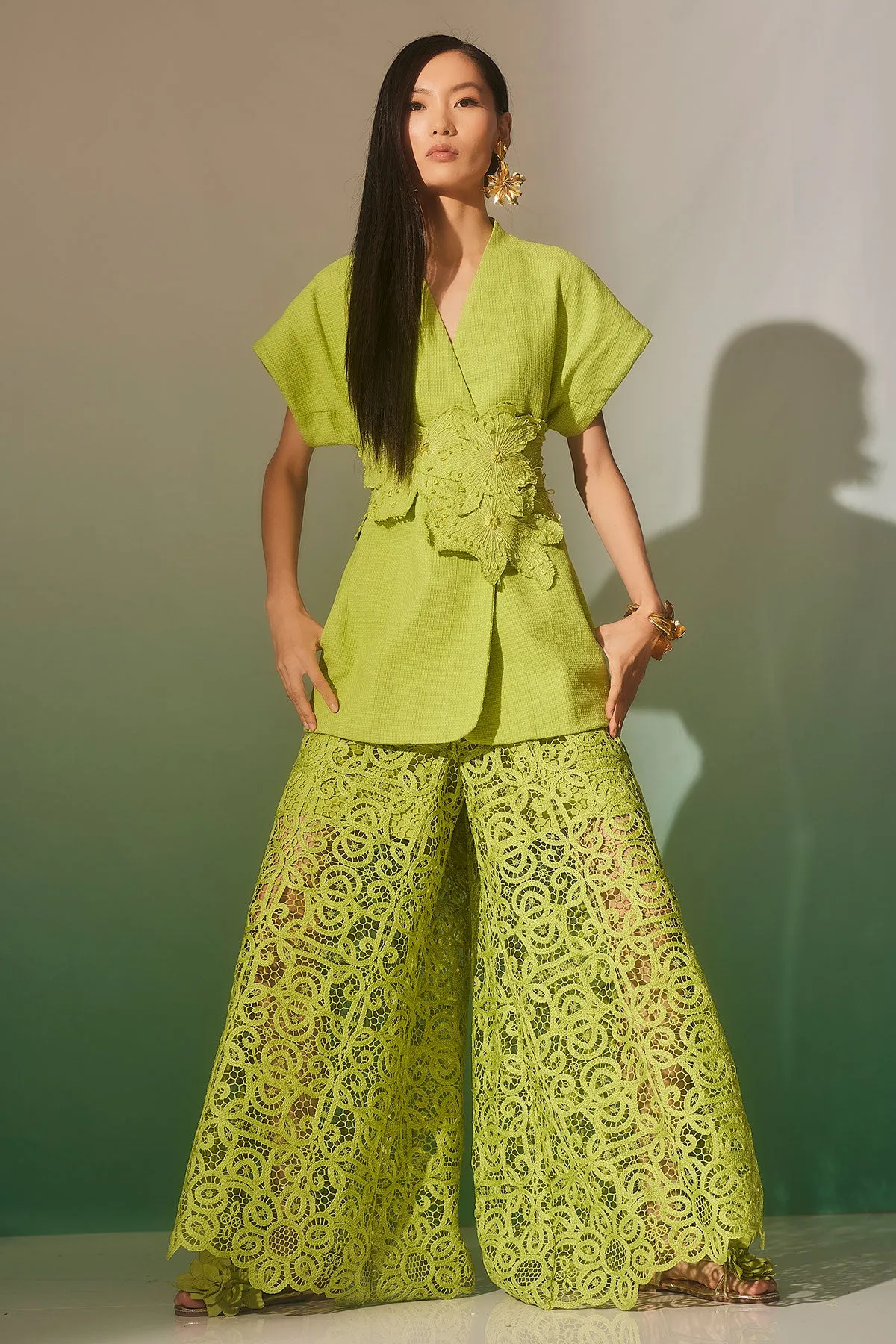 Basketweave Cotton Embroidered Obi Belt sold by Natori product image thumbnail 3