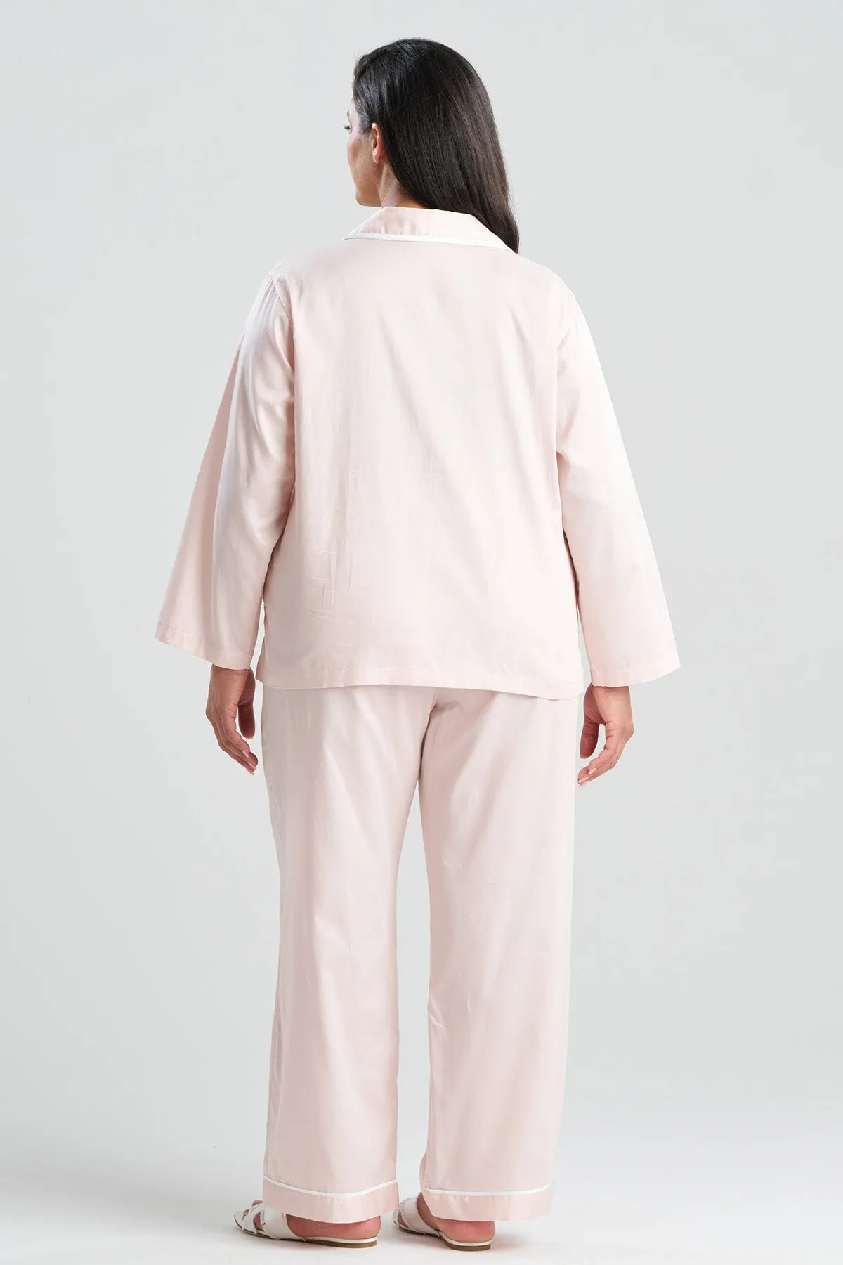 Cotton Sateen Embroidered Essentials Notch PJ sold by Natori product image thumbnail 4