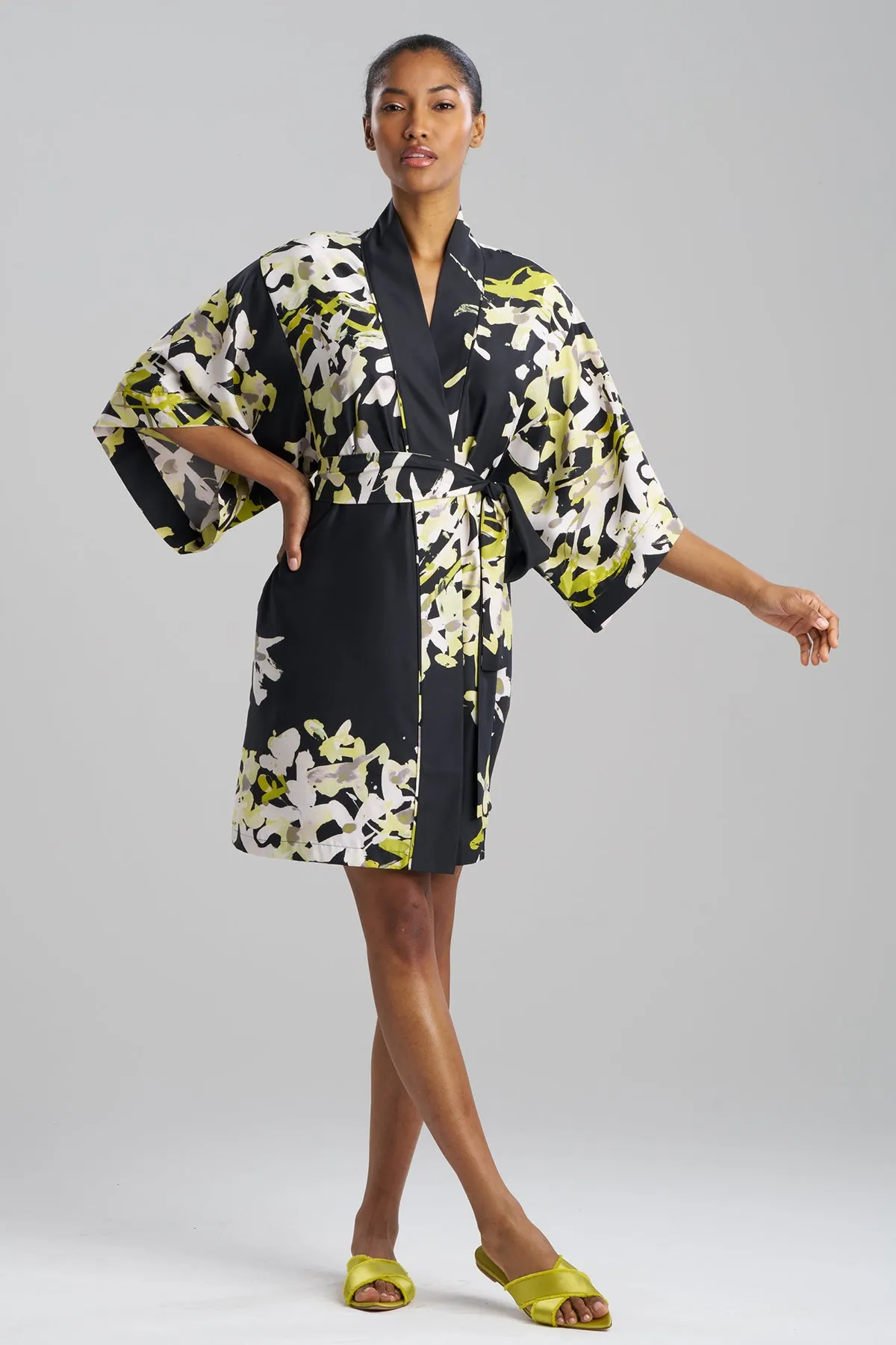 Sumi-E Kimono Wrap sold by Natori