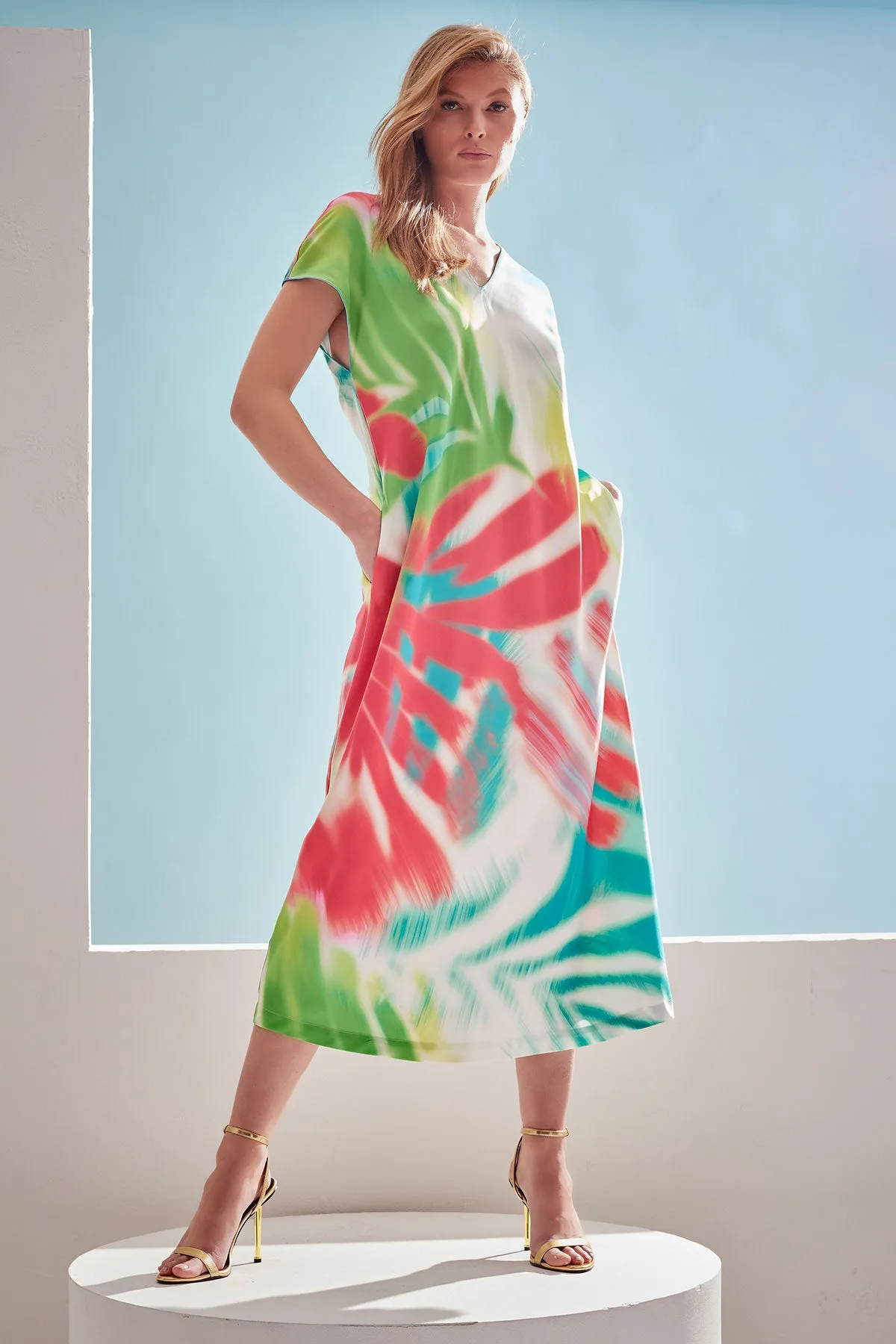 Usami Caftan sold by Natori