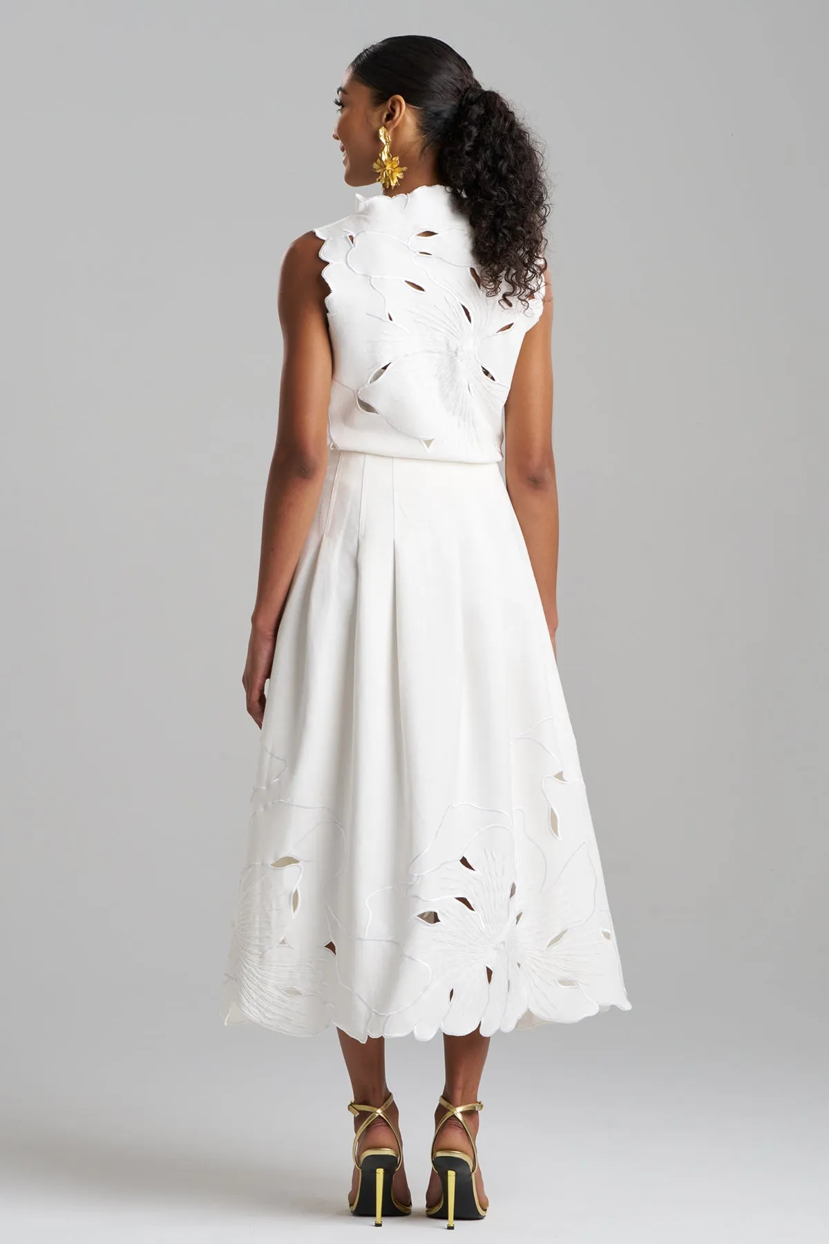 Couture Canvas Embellished Skirt sold by Natori product image thumbnail 2