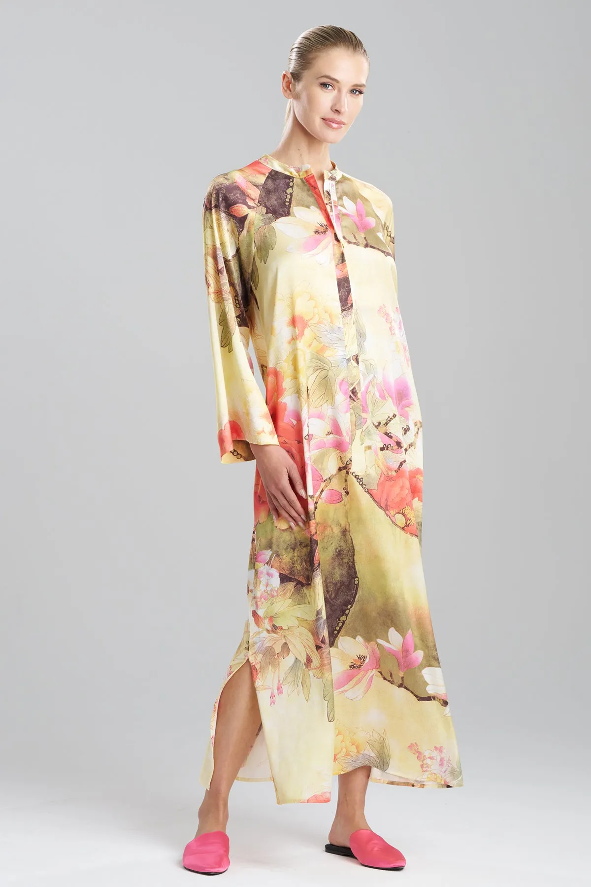 Floral Garden Zip Caftan sold by Natori product image thumbnail 2