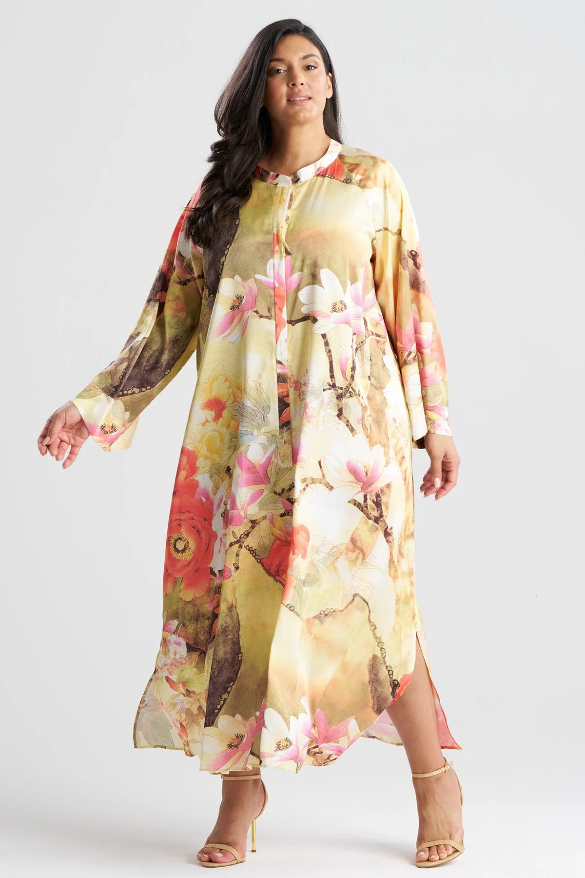Floral Garden Zip Caftan sold by Natori product image thumbnail 4