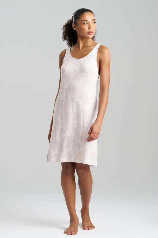 Aria Printed Rib Ease Chemise sold by Natori