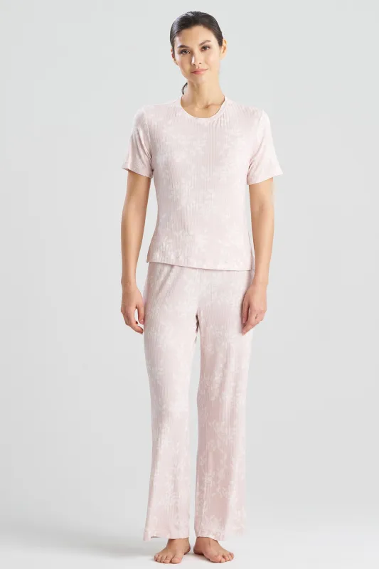 Aria Printed Rib Ease PJ sold by Natori