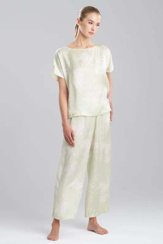 Lily Printed Satin Icon Short Sleeve PJ sold by Natori